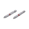 Комплект викруткових насадок PH2 1/4*50 мм, S2, упаков. 2 одиниць, STORM Intertool VT-0212