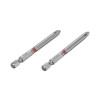 Комплект викруткових насадок PH2 1/4*70 мм, S2, упаков. 2 одиниць, STORM Intertool VT-0223