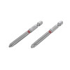 Комплект викруткових насадок PH2 1/4*70 мм, S2, упаков. 2 одиниць, STORM Intertool VT-0223