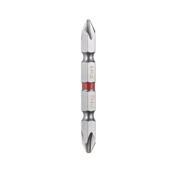 Комплект отверточних насадок PH2/PH1 1/4*60 мм, S2, упаков. 2 одиниць, STORM Intertool VT-0230