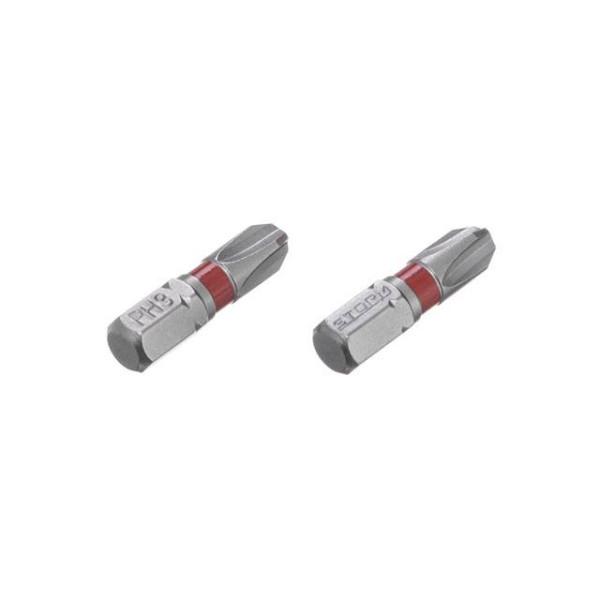 Комплект отверточных насадок PH3 1/4*25 мм, S2, упаков. 2 единиц, STORM Intertool VT-0219