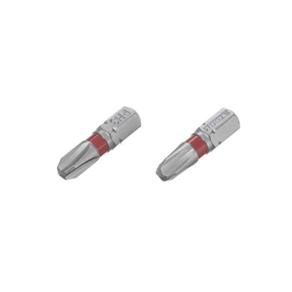 Комплект отверточных насадок PH3 1/4*25 мм, S2, упаков. 2 единиц, STORM Intertool VT-0219