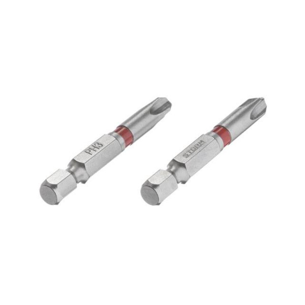 Комплект викруткових насадок PH3 1/4*50 мм, S2, упаков. 2 одиниць, STORM Intertool VT-0213