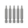 Комплект насадок викруткових PZ1 1/4*50 мм, ACR, S2, упаков. 5 одиниць, STORM Intertool VT-0203
