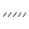 Set of PZ2 screwdriver bits 1/4*25 mm, ACR, S2, pack. 5 units, STORM Intertool VT-0209