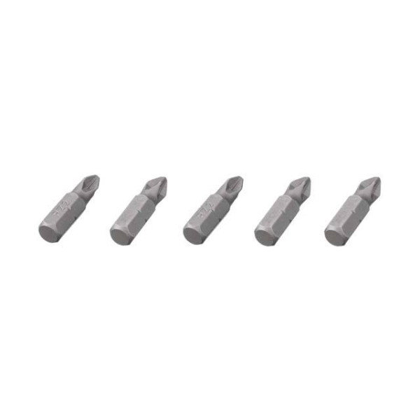 Set of PZ2 screwdriver bits 1/4*25 mm, ACR, S2, pack. 5 units, STORM Intertool VT-0209
