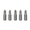 Set of PZ2 screwdriver bits 1/4*25 mm, ACR, S2, pack. 5 units, STORM Intertool VT-0209