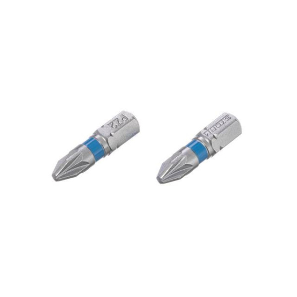 Комплект отверточных насадок PZ2 1/4*25 мм, S2, упаков. 2 единиц, STORM Intertool VT-0221