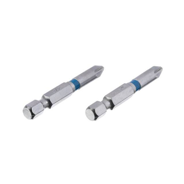 Комплект викруткових насадок PZ2 1/4*50 мм, S2, упаков. 2 одиниць, STORM Intertool VT-0215