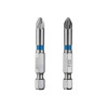 Комплект викруткових насадок PZ2 1/4*50 мм, S2, упаков. 2 одиниць, STORM Intertool VT-0215