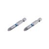 Комплект викруткових насадок PZ2 1/4*50 мм, S2, упаков. 2 одиниць, STORM Intertool VT-0215