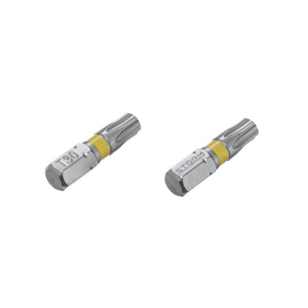 Set of screwdriver bits Torx T30 1/4*25 mm, S2, pack. 2 units, STORM Intertool VT-0226