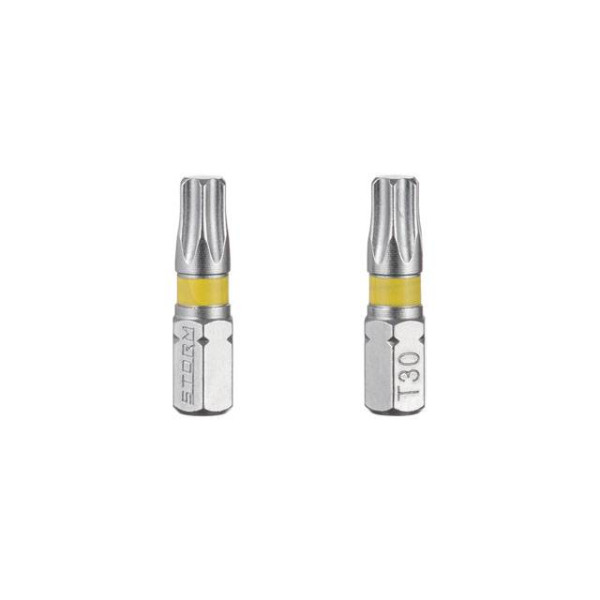 Set of screwdriver bits Torx T30 1/4*25 mm, S2, pack. 2 units, STORM Intertool VT-0226