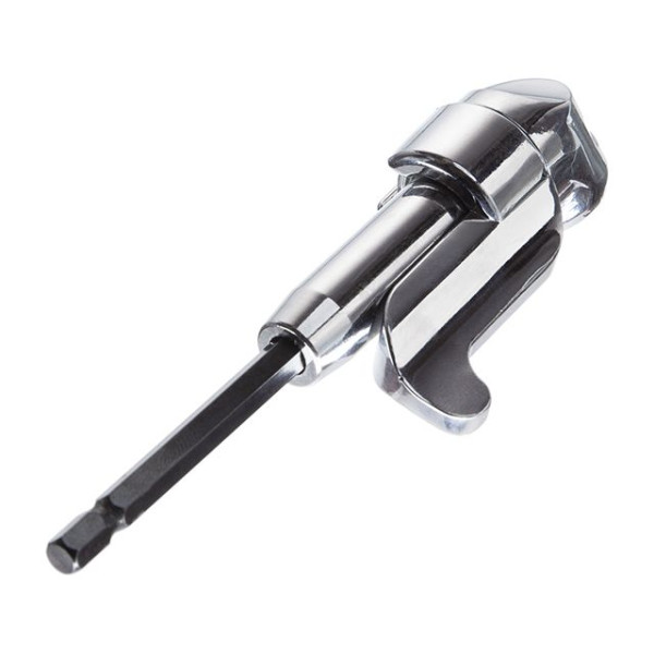 Кутовий адаптер для насадок для викруток 1/4, CrV Intertool VT-0106