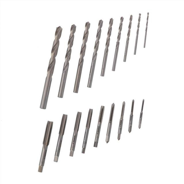 Set of taps and drills 18 units Intertool SD-8100