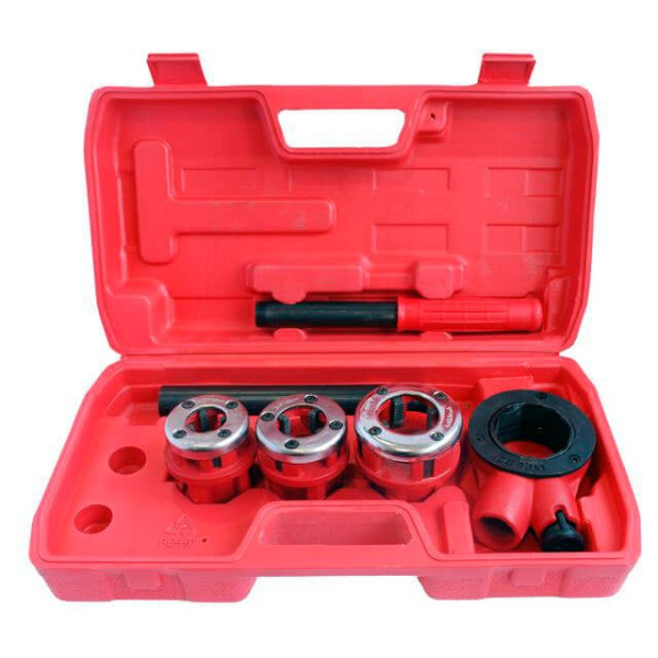 A set of pipe dies 3 pcs. for cutting 1/2 thread; 3/4; 1 Intertool SD-8003