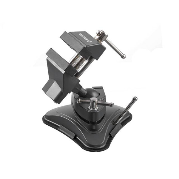 Universal hinged vise 70 mm, 360°, vacuum attachment Intertool HT-0096