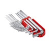 Set of L-shaped hexagonal keys 9 units, 1.5-10 mm, S2, PROF Intertool HT-1803