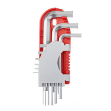 Set of L-shaped hexagon keys 9 pcs., 1.5-10 mm, Small Intertool HT-1801
