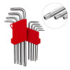 Set of L-shaped TORX keys with a hole of 9 pcs., T10-T50, CrV, Big Intertool HT-0606