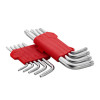 Набор ключей Г-образных TORX с отверстием 9шт, Т10-Т50, CrV Intertool HT-0604