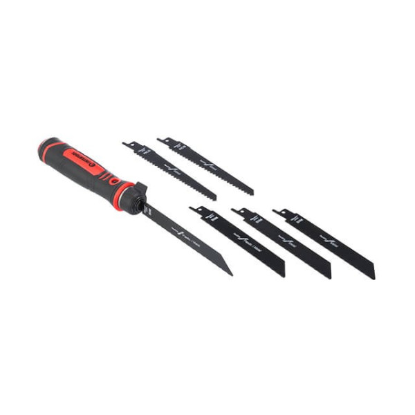 Hacksaw 6 in 1, under the canvas for the Intertool HT-3202 saber saw