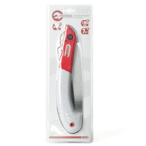Intertool HT-3142 Garden Hacksaw, Folding 180 mm, 7 T/I, Triple Sharp