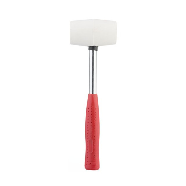 Киянка гумова 225 г, 40 мм, бiла гума, металева ручка Intertool HT-0234