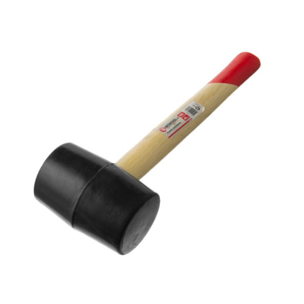 Rubber Kyivan 450 g, 60 mm, black rubber, wooden handle HT-0237