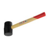 Rubber Kyivan 450 g, 60 mm, black rubber, wooden handle HT-0237