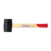 Rubber Kyivan 450 g, 60 mm, black rubber, wooden handle HT-0237
