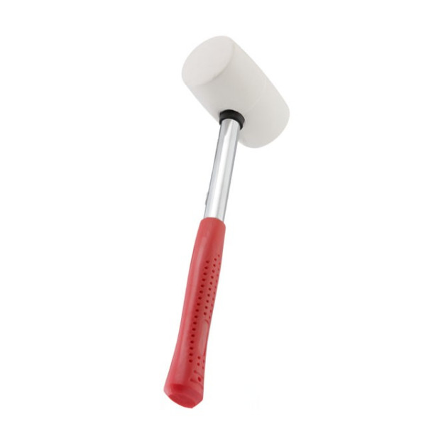 Rubber Kyivan 450 g, 65 mm, white rubber, metal handle Intertool HT-0227