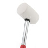 Rubber Kyivan 450 g, 65 mm, white rubber, metal handle Intertool HT-0227