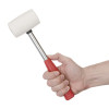 Rubber Kyivan 450 g, 65 mm, white rubber, metal handle Intertool HT-0227