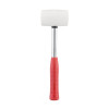 Rubber Kyivan 450 g, 65 mm, white rubber, metal handle Intertool HT-0227