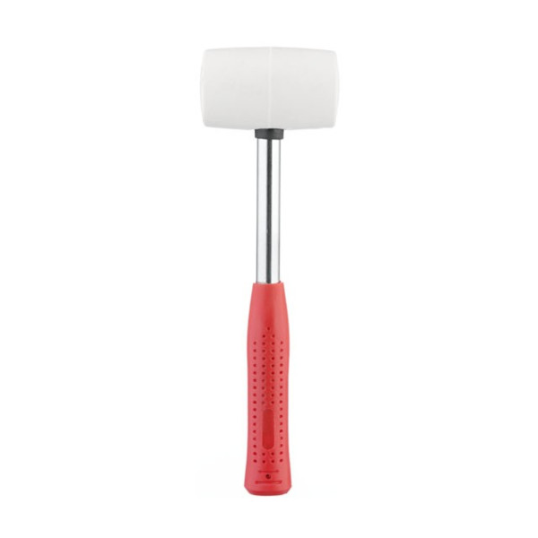 Rubber Kyivan 450 g, 65 mm, white rubber, metal handle Intertool HT-0227