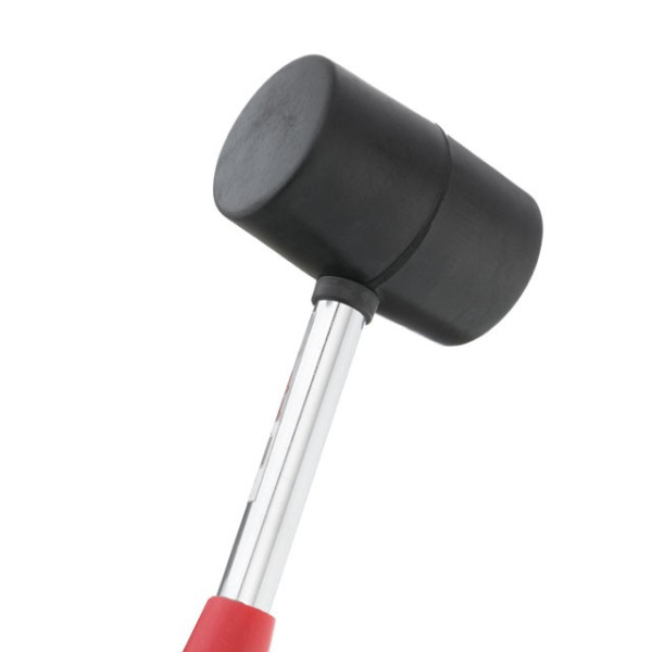 Rubber Kyivan 450g, 65 mm, black rubber, metal handle Intertool HT-0231