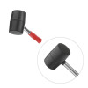Rubber Kyivan 450g, 65 mm, black rubber, metal handle Intertool HT-0231