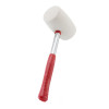Киянка гумова 680 г, 80 мм, бiла гума, металева ручка Intertool HT-0235