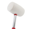 Киянка гумова 680 г, 80 мм, бiла гума, металева ручка Intertool HT-0235