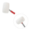 Киянка гумова 680 г, 80 мм, бiла гума, металева ручка Intertool HT-0235