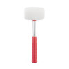 Киянка гумова 680 г, 80 мм, бiла гума, металева ручка Intertool HT-0235