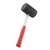 Киянка гумова 680 г, 80 мм, чорна гума, металева ручка Intertool HT-0232
