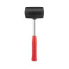 Киянка гумова 680 г, 80 мм, чорна гума, металева ручка Intertool HT-0232