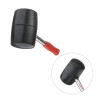 Киянка гумова 900 г, 90 мм, чорна гума, металева ручка Intertool HT-0233