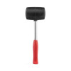 Киянка гумова 900 г, 90 мм, чорна гума, металева ручка Intertool HT-0233