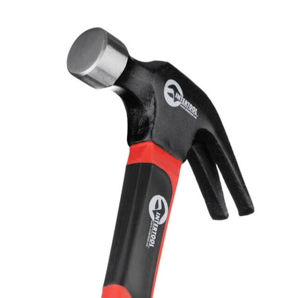 Молоток столярний 450 г.ручка з фібергласу Intertool HT-0223
