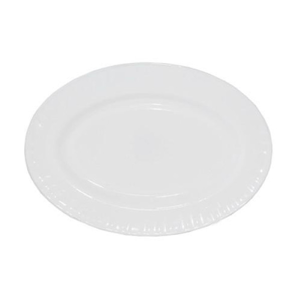 White oval dish 10 D1 SNT Ukraine