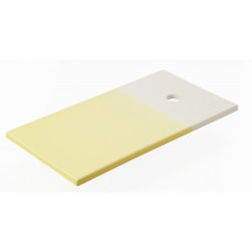 Revol Color Lab rectangular snack plate, lemon, 24.5 x 13 x 0.8 cm