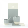 Revol Color Lab rectangular snack plate, gray, 24.5 x 13 x 0.8 cm